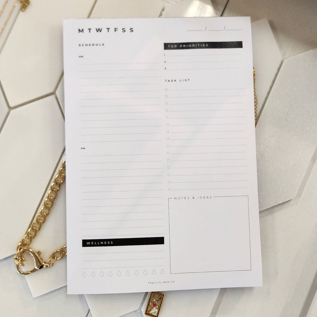 A5 Daily Planner Pad