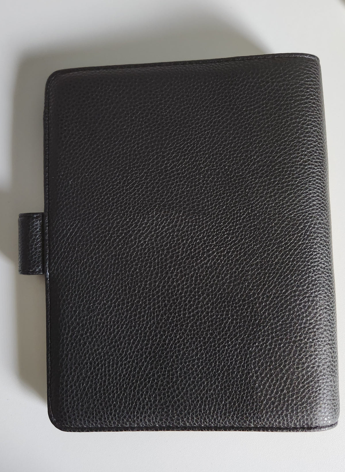SLIGHTLY IMPERFECT | Pebbled Leather A5 Planner Cover - Noir