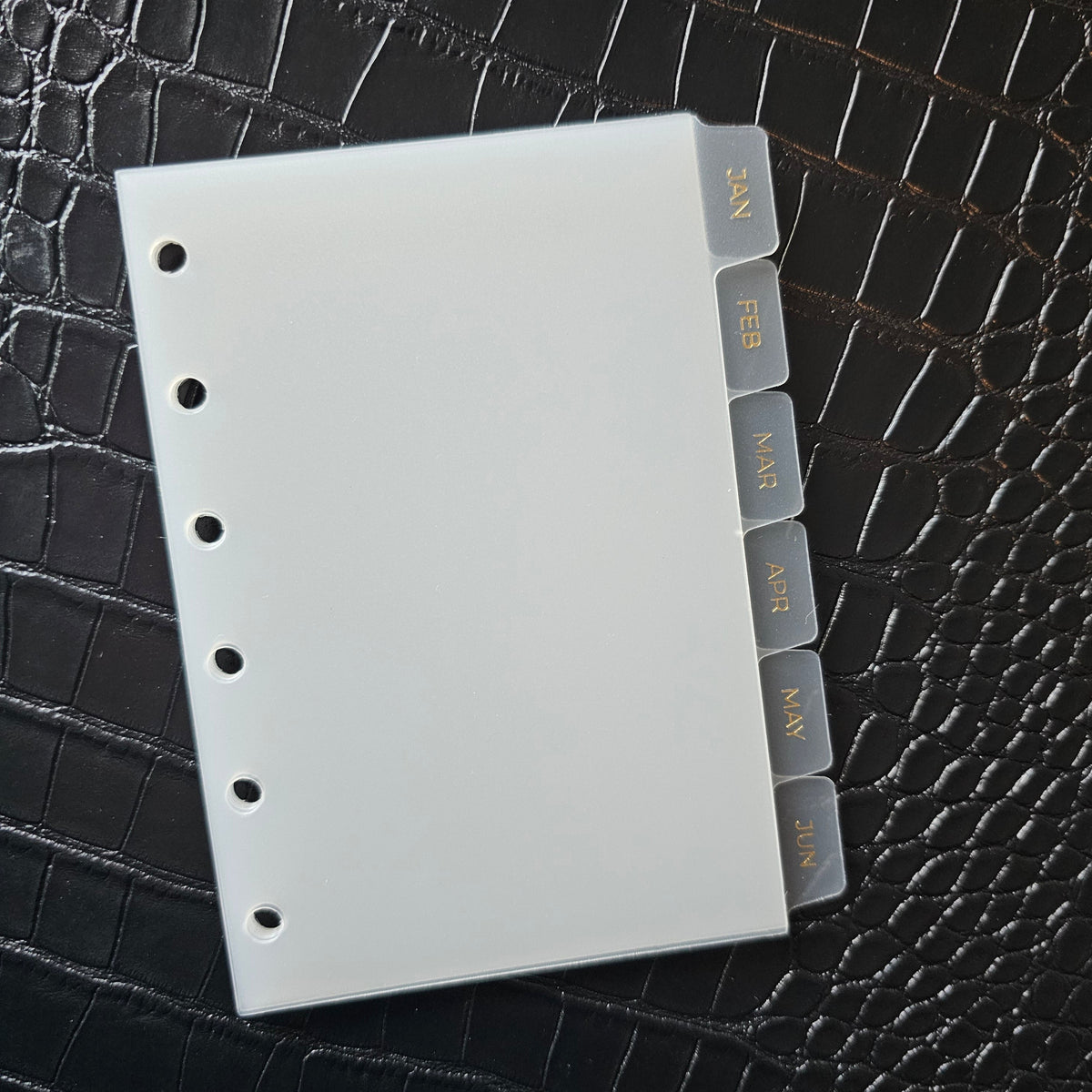 Monthly Side Tab Dividers - Gold Foil
