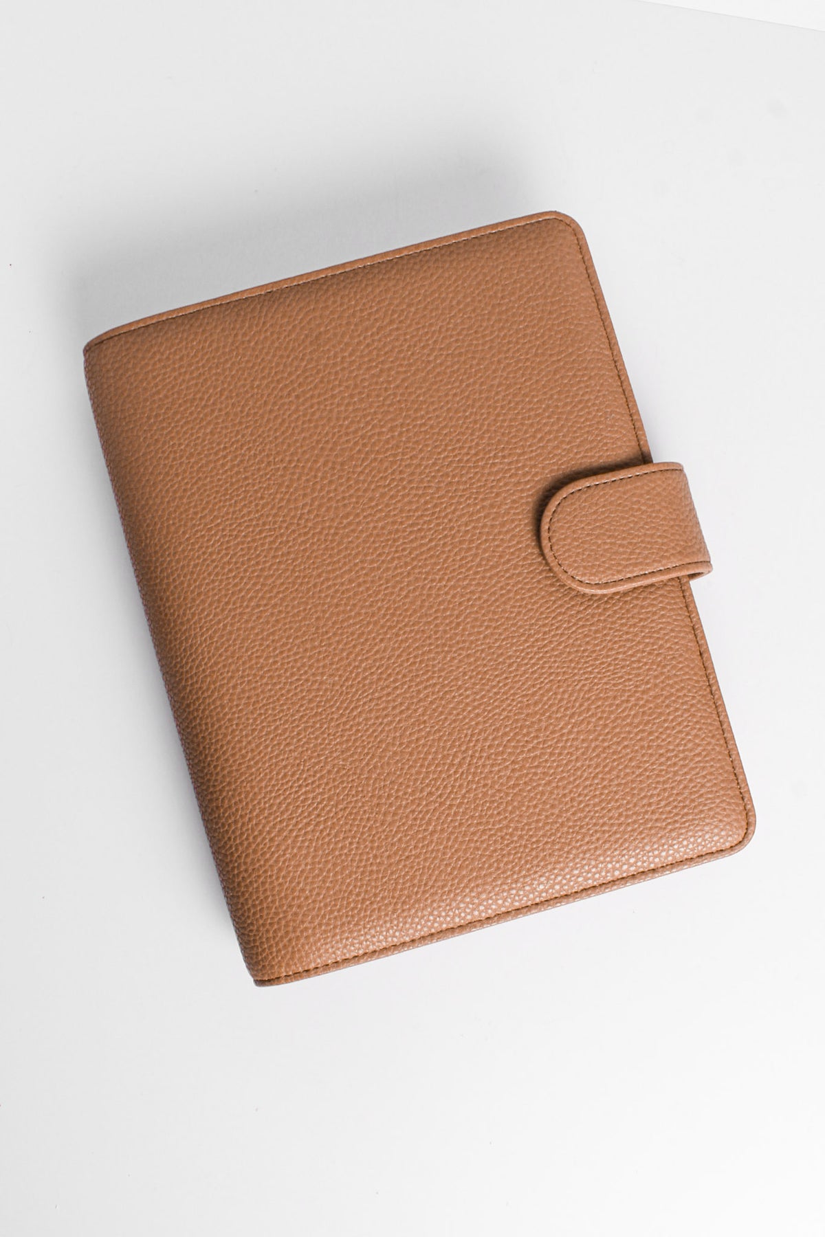 Pebbled Leather A5 Planner Cover - Latte