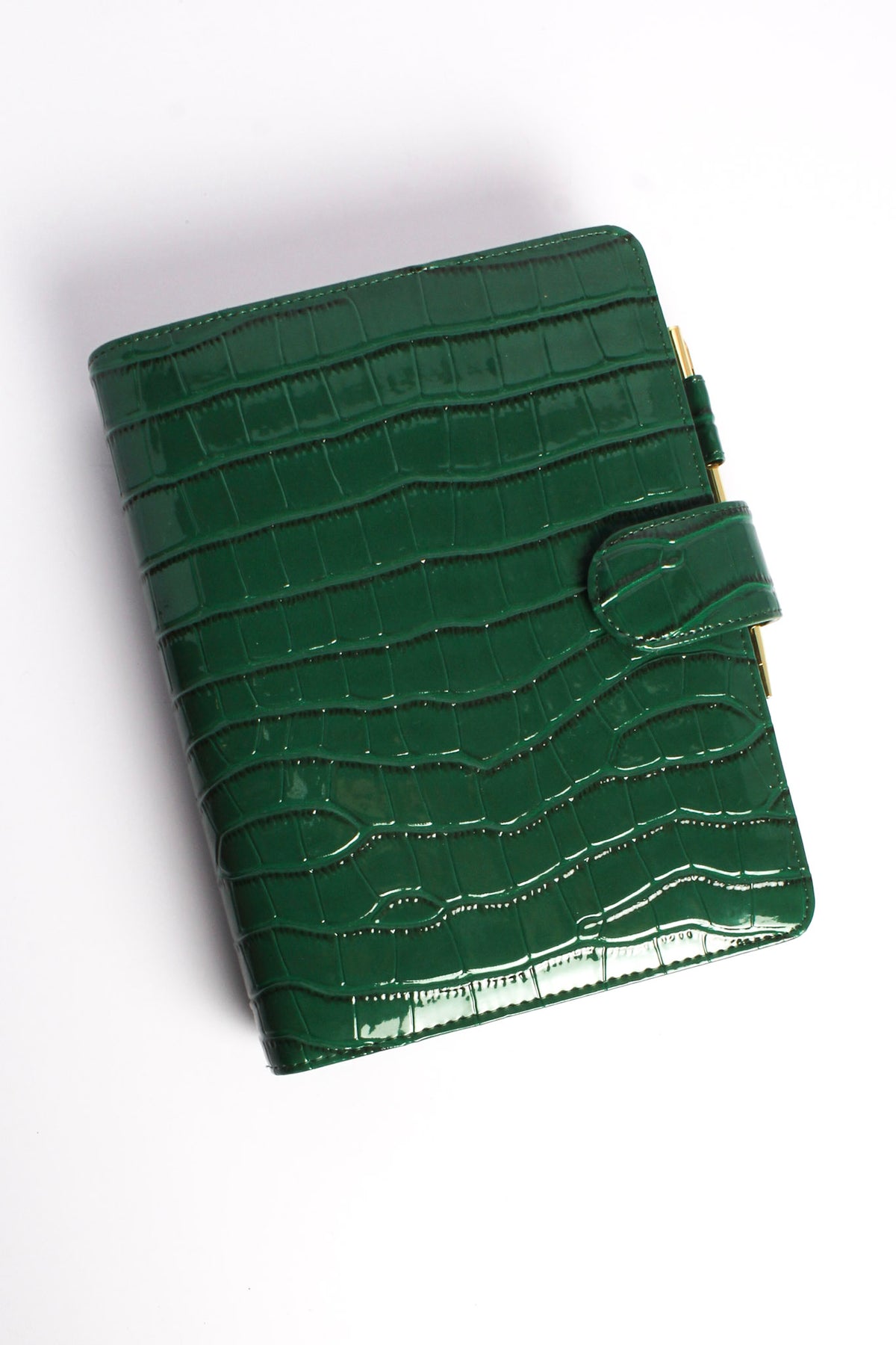 Croc A5 Planner Cover - Emerald Green (PRE-ORDER)
