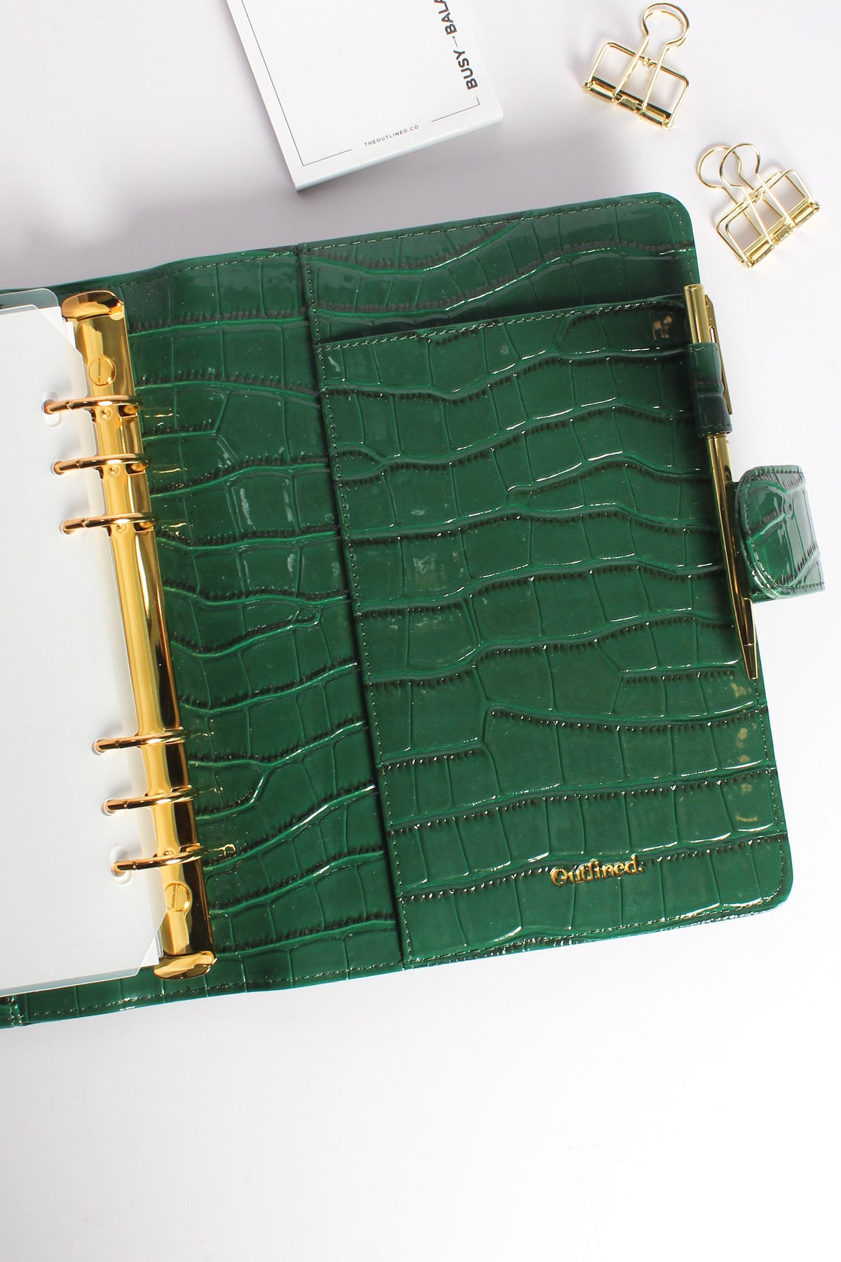 Croc A5 Planner Cover - Emerald Green (Limited Edition)